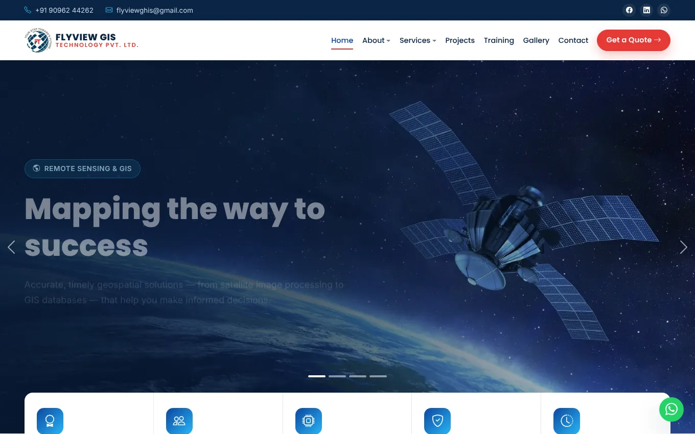 Flyview GIS Technology – dynamic company website